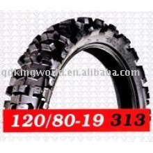 Deep tread pattern motorcycle tyres